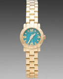 Marc Jacobs Amy Dinky Blue Dial Gold Steel Strap Watch for Women - MBM3229 Authentic Buy Shop Now
