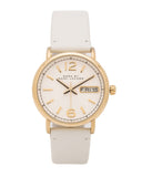 Marc Jacobs Fergus White Dial White Leather Strap Watch for Women - MBM8653 Authentic Buy Shop Now