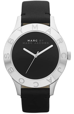 Marc Jacobs Blade Black Dial Black Leather Strap Watch for Women - MBM1205 Authentic Buy Shop Now