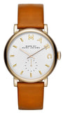 Marc Jacobs Baker White Dial Brown Leather Strap Watch for Womern - MBM1316 Authentic Buy Shop Now