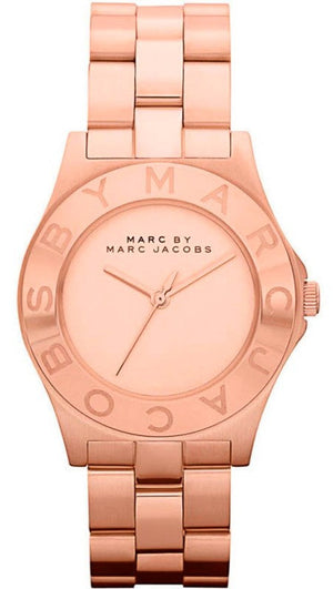 Marc Jacobs Blade Rose Gold Dial Rose Gold Steel Strap Watch for Women - MBM3127 Authentic Buy Shop Now