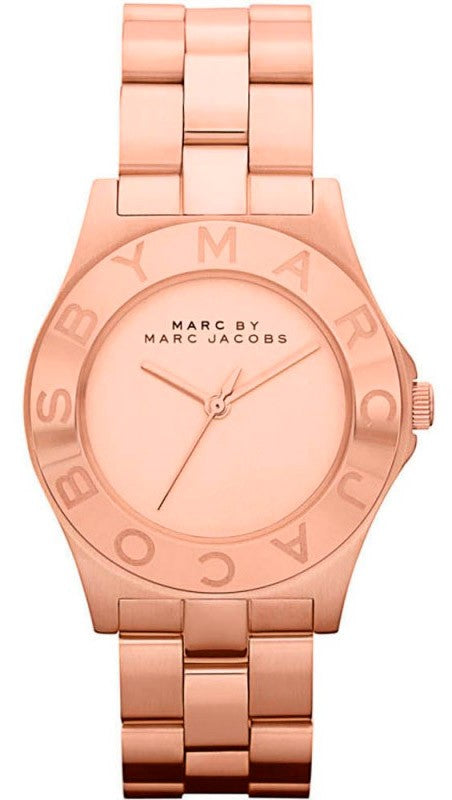 Marc Jacobs Blade Rose Gold Dial Rose Gold Steel Strap Watch for Women - MBM3127 Authentic Buy Shop Now