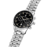 Maserati Tradizione Chronograph Black Dial Silver Steel Strap Watch for Men - R8873646004 Authentic Buy Shop Now
