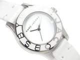 Marc Jacobs Blade White Dial White Leather Strap Watch for Women - MBM1097 Authentic Buy Shop Now