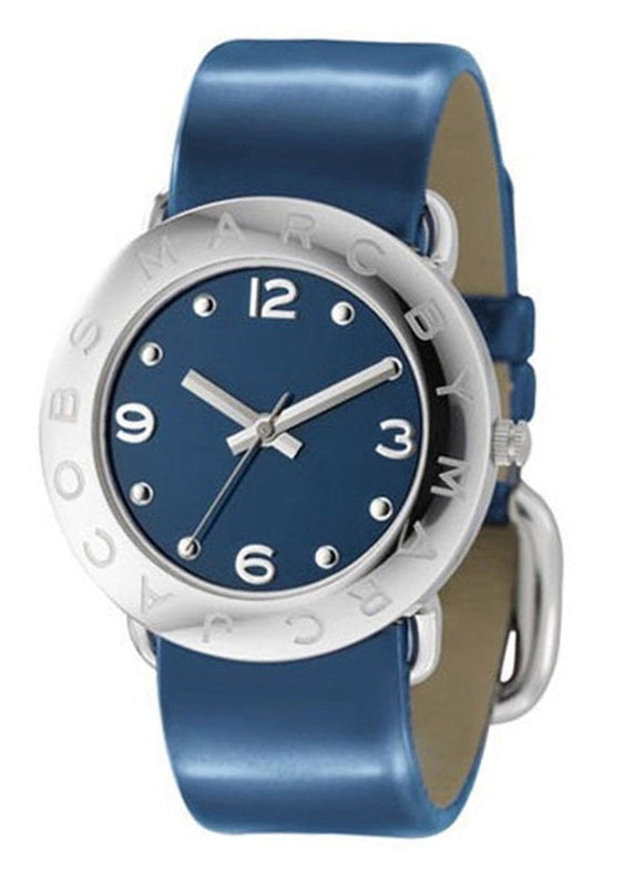 Marc Jacobs Blue Dial Blue Leather Strap Watch for Women - MBM1137 Authentic Buy Shop Now