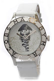 Marc Jacobs Miss Marc Pirate White Dial White Leather Strap Watch for Women - MBM1146 Authentic Buy Shop Now