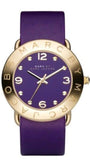 Marc Jacobs Amy Purple Dial Purple Leather Strap Watch for Women - MBM1151 Authentic Buy Shop Now