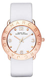 Marc Jacobs Amy White Dial White Leather Strap Watch for Women - MBM1180 Authentic Buy Shop Now