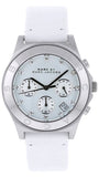 Marc Jacobs Blade White Dial White Leather Strap Watch for Women - MBM1187 Authentic Buy Shop Now