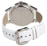 Marc Jacobs Blade White Dial White Leather Strap Watch for Women - MBM1200 Authentic Buy Shop Now