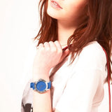 Marc Jacobs Blade Blue Dial Blue Leather Strap Watch for Women - MBM1202 Authentic Buy Shop Now