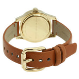 Marc Jacobs Mini Blade White Dial Brown Leather Strap Watch for Women - MBM1219 Authentic Buy Shop Now