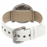Marc Jacobs Blade White Dial White Leather Strap Watch for Women - MBM1223 Authentic Buy Shop Now