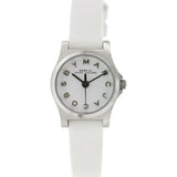 Marc Jacobs Henry Dinky White Dial White Leather Strap Watch for Women - MBM1234 Authentic Buy Shop Now