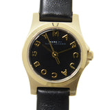 Marc Jacobs Henry Dinky Black Dial Black Leather Strap Watch for Women - MBM1240 Authentic Buy Shop Now