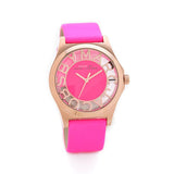 Marc Jacobs Henry Skeleton Pink Dial Pink Leather Strap Watch for Women - MBM1243 Authentic Buy Shop Now