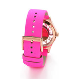 Marc Jacobs Henry Skeleton Pink Dial Pink Leather Strap Watch for Women - MBM1243 Authentic Buy Shop Now