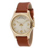 Marc Jacobs Baby Dave White Dial Brown Leather Strap Watch for Women - MBM1261 Authentic Buy Shop Now