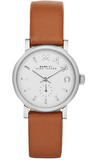 Marc Jacobs Baker White Dial Brown Leather Strap Watch for Women - MBM1270 Authentic Buy Shop Now