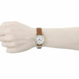 Marc Jacobs Baker White Dial Brown Leather Strap Watch for Women - MBM1317 Authentic Buy Shop Now