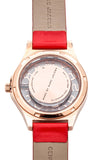 Marc Jacobs Henry Skeleton Red Dial Red Leather Strap Watch for Women - MBM1338 Authentic Buy Shop Now
