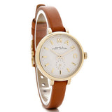 Marc Jacobs Sally White Dial Brown Leather Strap Watch for Women - MBM1351 Authentic Buy Shop Now