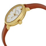 Marc Jacobs Sally White Dial Brown Leather Strap Watch for Women - MBM1351 Authentic Buy Shop Now