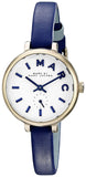 Marc Jacobs Sally White Dial Blue Leather Strap Watch for Women - MBM1354 Authentic Buy Shop Now