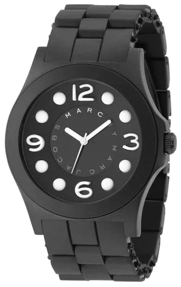 Marc Jacobs Pelly Black Dial Black Silicone Strap Watch for Women - MBM2527 Authentic Buy Shop Now