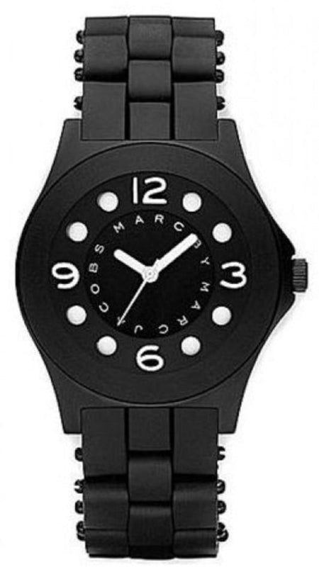 Marc Jacobs Pelly Black Dial Black Silicone Strap Watch for Women - MBM2528 Authentic Buy Shop Now
