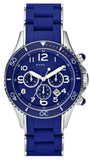 Marc Jacobs Rock Chronograph Blue Dial Blue Silicone Strap Watch for Women - MBM2548 Authentic Buy Shop Now