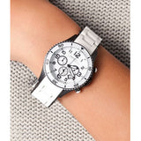 Marc Jacobs Rock Chronograph White Dial White Silicone Strap Watch for Women - MBM2574 Authentic Buy Shop Now