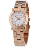 Marc Jacobs Mini Amy White Dial Rose Gold Steel Strap Watch for Women - MBM3078 Authentic Buy Shop Now
