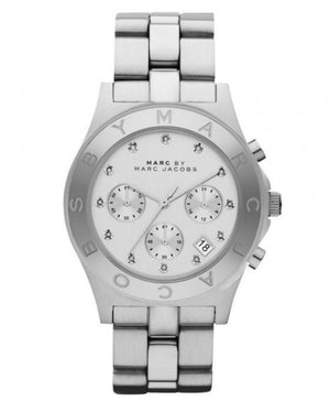 Marc Jacobs Blade White Dial SIlver Steel Strap Watch for Women - MBM3100 Authentic Buy Shop Now