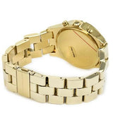 Marc Jacobs Henry Chronograph Gold Dial Gold Steel Strap Watch for Women - MBM3105 Authentic Buy Shop Now