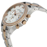 Marc Jacobs Henry Chronograph Silver Dial Two Tone Steel Strap Watch for Women - MBM3106 Authentic Buy Shop Now