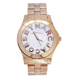 Marc Jacobs Rivera White Dial Rose Gold Steel Strap Watch for Women - MBM3138 Authentic Buy Shop Now