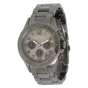 Marc Jacobs Rock Chronograph Gunmetal Grey Dial Grey Steel Strap Watch for Men - MBM3160 Authentic Buy Shop Now