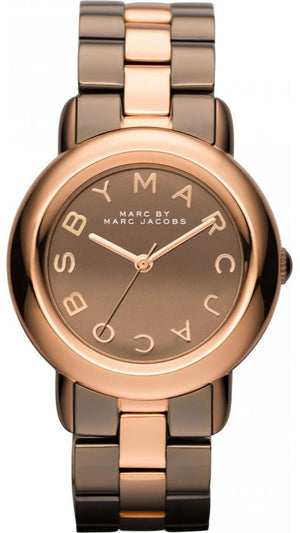 Marc Jacobs Marci Brown Dial Two Tone Steel Strap Watch for Women - MBM3171 Authentic Buy Shop Now