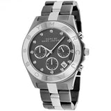 Marc Jacobs Blade Chronograph Black Dial Two Tone Steel Strap Watch for Women - MBM3179 Authentic Buy Shop Now