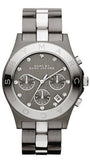 Marc Jacobs Blade Chronograph Black Dial Two Tone Steel Strap Watch for Women - MBM3179 Authentic Buy Shop Now