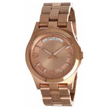 Marc Jacobs Baby Dave Rose Gold Dial Rose Gold Steel Strap Watch for Women - MBM3235 Authentic Buy Shop Now