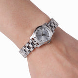 Marc Jacobs Henry Dinky Silver Dial Silver Steel Strap Watch for Women - MBM3198 Authentic Buy Shop Now
