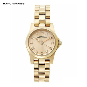 Marc Jacobs Henry Dinky Gold Dial Gold Steel Strap Watch for Women - MBM3199 Authentic Buy Shop Now