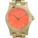 Marc Jacobs Henry Dinky Red Dial Gold Steel Strap Watch for Women - MBM3202 Authentic Buy Shop Now