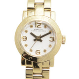 Marc Jacobs Amy Dinky White Dial Gold Steel Strap Watch for Women - MBM3226 Authentic Buy Shop Now