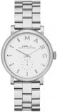 Marc Jacobs Baker White Dial Silver Steel Strap Watch for Women - MBM3242 Authentic Buy Shop Now
