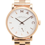 Marc Jacobs Baker White Dial Rose Gold Steel Strap Watch for Women - MBM3244 Authentic Buy Shop Now