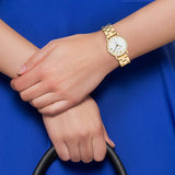 Marc Jacobs Baker White Dial Gold Steel Strap Watch for Women - MBM3247 Authentic Buy Shop Now