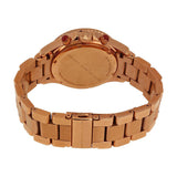 Marc Jacobs Rock Chronograph Mother of Pearl Red Dial Rose Gold Steel Strap Unisex Watch - MBM3251 Authentic Buy Shop Now